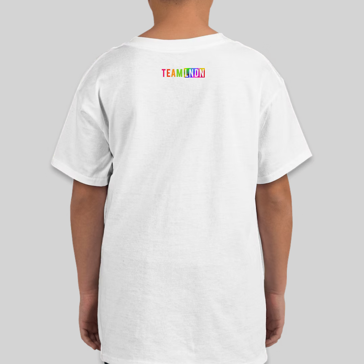 White × Rainbow — TEAM LNDN detail